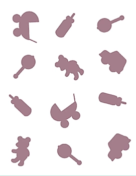 Plantilla de Stencil D-108 ilustraciones infantiles 15x21cm Dayka