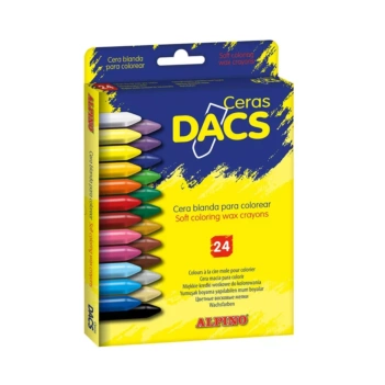 Set 12 ceras blandas de colores para niños Dacs Alpino
