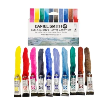 Set 10 Acuarelas Extrafinas tubo Pablo Ruben's Daniel Smith 5ml