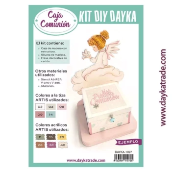 Dayka Trade Girl's Communion wooden box
