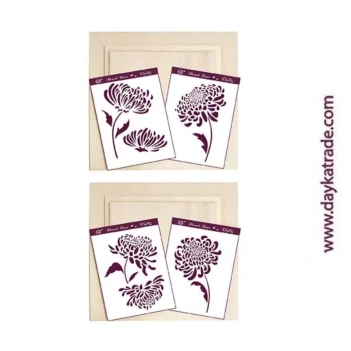Dayka Trade Set 2 Frames with Hydrangeas Stencil