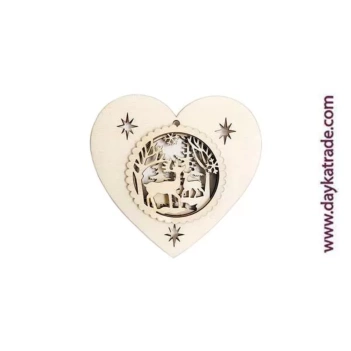 Silueta de Madera Corazón Dayka 10x10cm