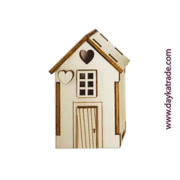 Figura de Madera Casa Dayka 4,2x7cm