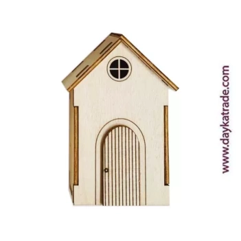 Figura de Madera Casa Dayka 6x10cm