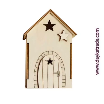 Dayka Trade Wooden Figure House 7x12cm