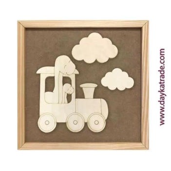 Cuadro de Avión con Dinosaurio Dayka