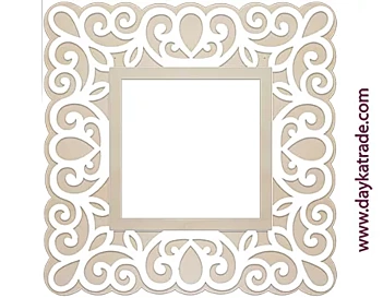 Marco Espejo Filigrana Cuadrado Dayka 70x70cm
