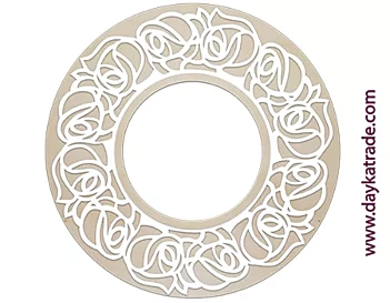 Marco Espejo Circular Filigrana Dayka 77,5cm
