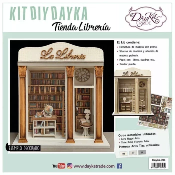 Kit DIY Tienda Librería Miniatura Dayka