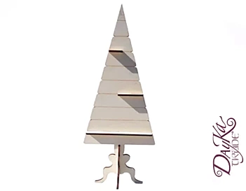 Árbol de navidad con estanterías 160x66cm Dayka