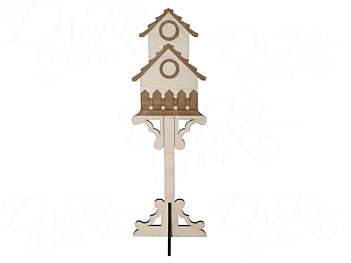 Dayka Trade Wooden birdhouse with 2 floors 