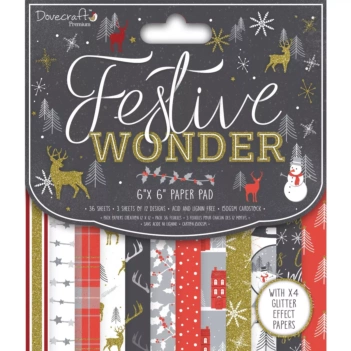 Set de Scrapbooking Festive Wonder Dovecraft 20x20cm