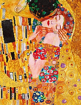Caja de diamantes The Kiss (Klimt) Diamond Dotz