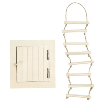 Creativ Company Attic Access Door with Rope Ladder 