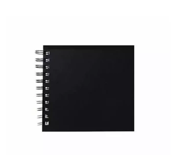 Daler-Rowney Ebony Square Spiral Sketchbook Black Cover  15x15cm