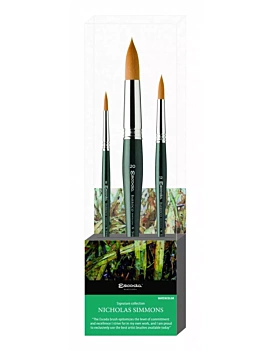 Ensemble de 3 pinceaux aquarelle Nicholas Simmons Escoda
