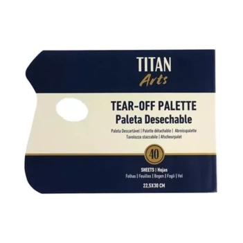 Paleta desechable 40 hojas Titan 22,5x30cm