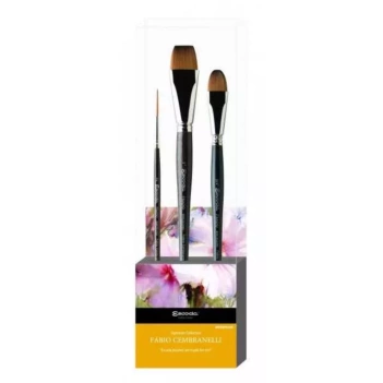 Escoda Fabio Cembranelli Set van 3 Aquarelpenselen 8607