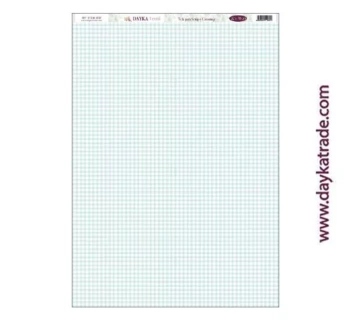 Dayka Trade Fabric DTXM-2017 Blue Checkered Background Pattern 33x70cm