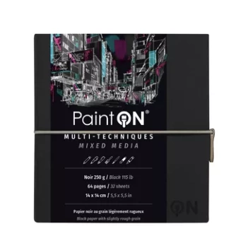 Bloc Paint'On Book Grey Pages Clairefontaine 14x14cm

