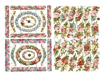 Creativ Company Vintage small flowers stickers 