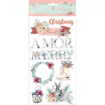 Chipboard Stickers Amor Gratitud Johanna Rivero Stamperia

