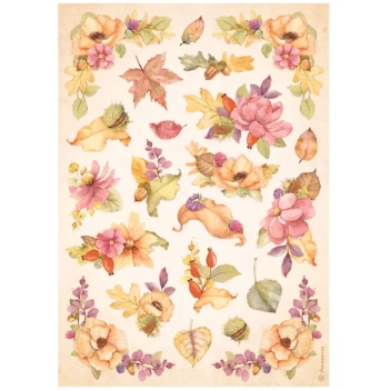 SUPER DEAL **40%** Stamperia Romantic Woodland Rice Paper Flowers A4