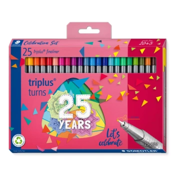Zestaw 25 markerów Triplus Fineliner Celebration Staedtler