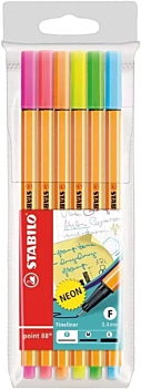 Set 6 STABILO Point 88 highlighters