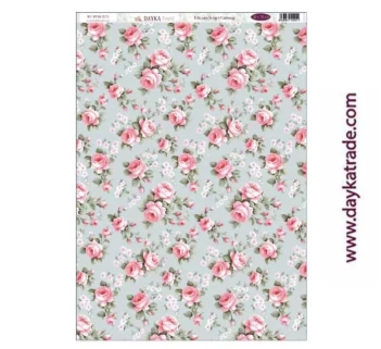 Dayka Trade Fabric DTXM-2073 Flower Pattern 33x70cm