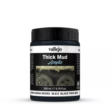 Acrílico Textura 812 Barro Negro Diorama FX Vallejo 200ml
