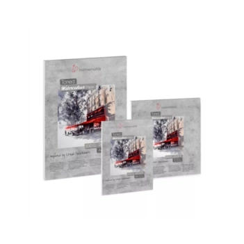 Bloc acuarela grano fino tonificado Gris Hahnemühle 200gr/m2