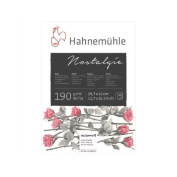 Blocco da disegno e da disegno Nostalgie Hahnemühle a grana fine 190 gr/m2