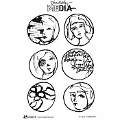 Sellos de Caucho Circled Dina Wakley Media Ranger