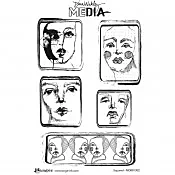 Sellos de Caucho Side Eye Dina Wakley Media Ranger