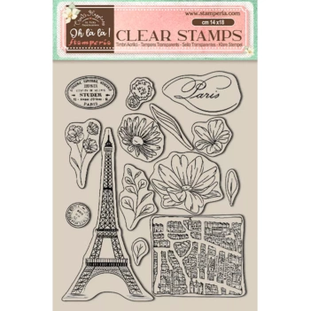 Transparent stamp set Eiffel Tower Oh là là! Stamperia