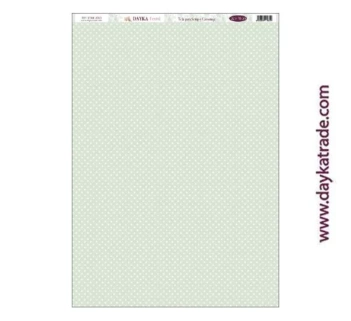 Dayka Trade Fabric DTXM-2010 Background Pattern Green Dots 33x70cm