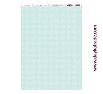 Dayka Trade Fabric DTXM-2016 Blue Dots Background Pattern 33x70cm