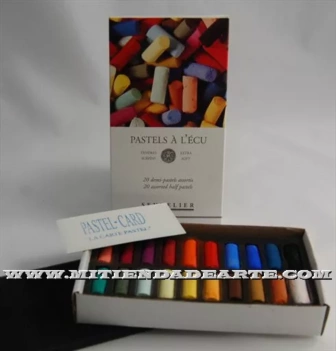 Caja de 20 medios-pastel de Sennelier