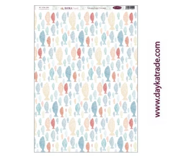 Tela DTXM-2069 Mensaje en una Botella Dayka 33x70cm