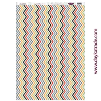 Dayka Trade Fabric DTXM-2110 Stripes Passion for Football 32x70cm