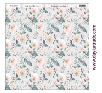 Dayka Trade Fabric DTXS-1015 Flowers Background 30x30cm
