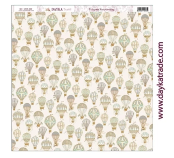 Dayka Trade Fabric DTXS-999 Balloons Today Is My Day Boy 30x30cm