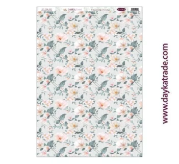 Dayka Trade Fabric DTXM-2020 Pattern Background Flowers 33x70cm