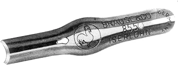 Brause Cat 855B Pointe de coupe pour linoléum
