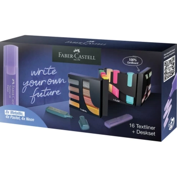 Set de escritorio 24 marcadores con caja Textliner Faber-Castell