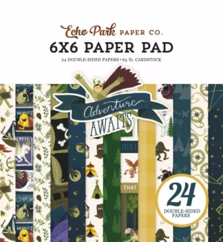 SUPEROFERTA **40%** Set de Scrapbooking Adventure Awaits Echo Park 15x15cm

