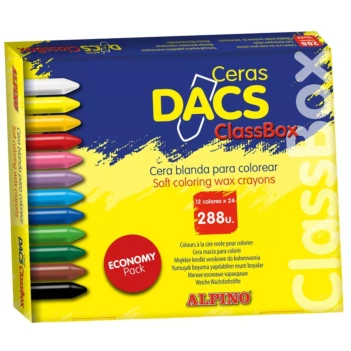 Set 288 ceras de colores Dacs ClassBox Alpino