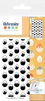 Sello Acrílico Huevos Les Poulettes Artemio