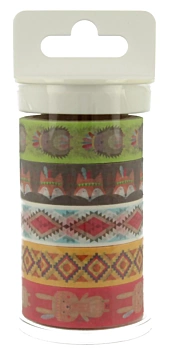 Set de 5 Washi Tape Jefe indio Totem